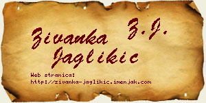 Živanka Jaglikić vizit kartica